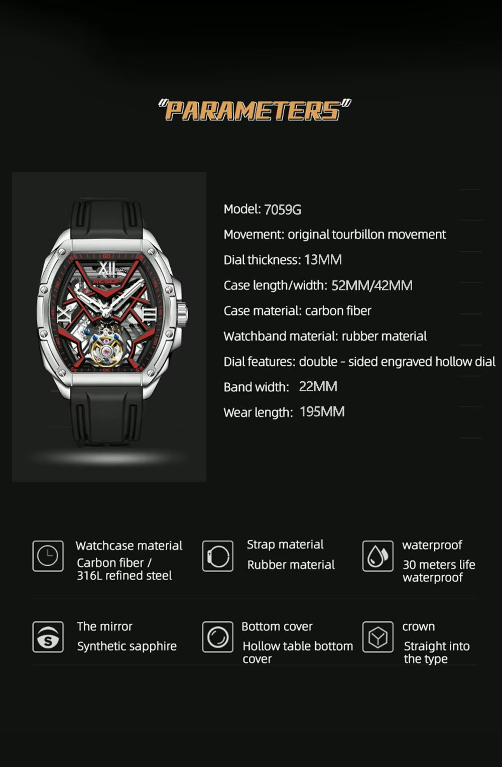 AESOP Flying Tourbillon Mechanical -AESOP04