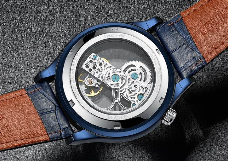 Tevise005 Transparent Hollow Mechanical Watches