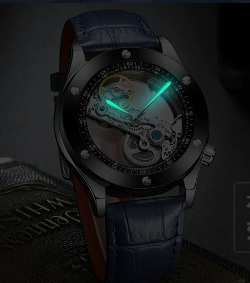 Tevise005 Transparent Hollow Mechanical Watches