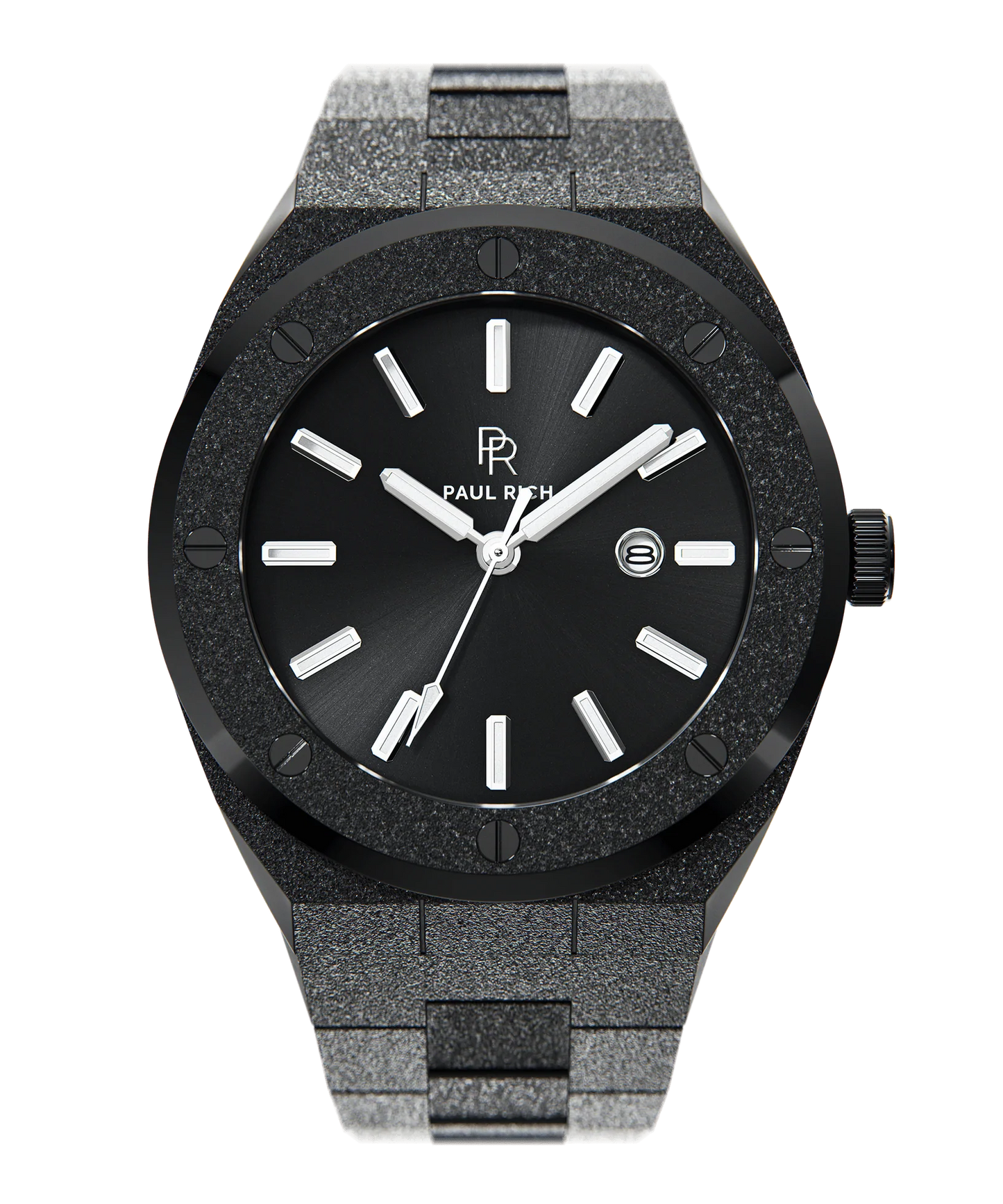 PAUL RICH Frosted Baron's BLACK Men's Watch