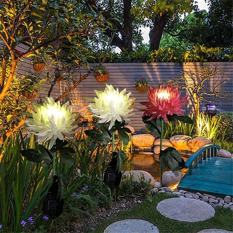 Chrysanthemum LED Solar Light