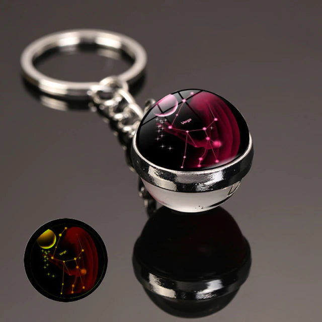 The zodiac signs Luminous  Key Chain  علاقة مفاتيح مضيئة بعلامات أبراج الفلك