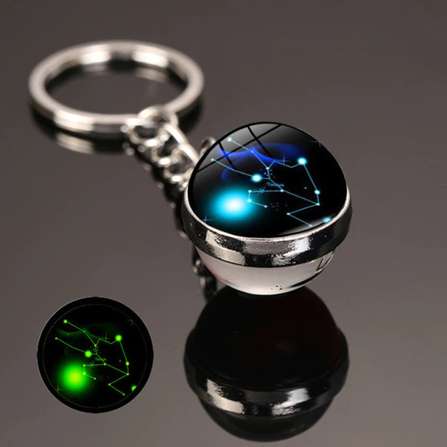 The zodiac signs Luminous  Key Chain  علاقة مفاتيح مضيئة بعلامات أبراج الفلك
