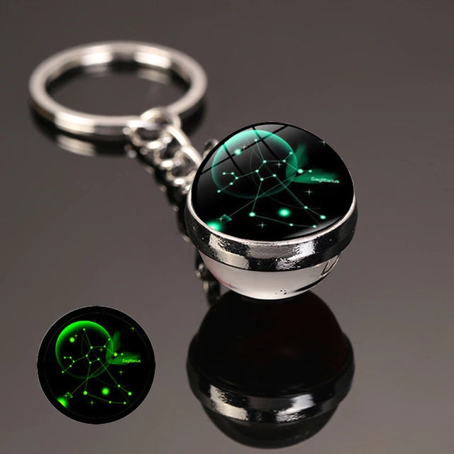 The zodiac signs Luminous  Key Chain  علاقة مفاتيح مضيئة بعلامات أبراج الفلك