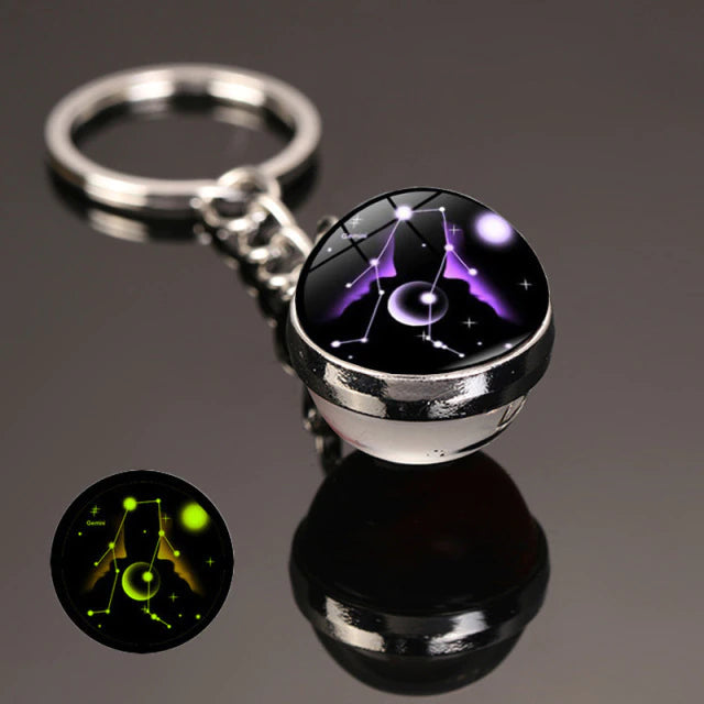 The zodiac signs Luminous  Key Chain  علاقة مفاتيح مضيئة بعلامات أبراج الفلك