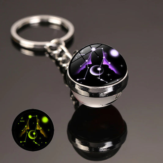 The zodiac signs Luminous  Key Chain  علاقة مفاتيح مضيئة بعلامات أبراج الفلك