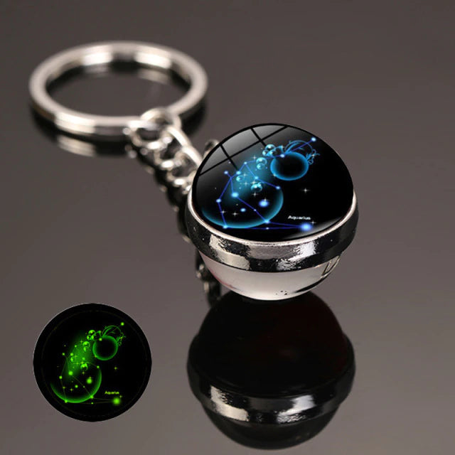The zodiac signs Luminous  Key Chain  علاقة مفاتيح مضيئة بعلامات أبراج الفلك