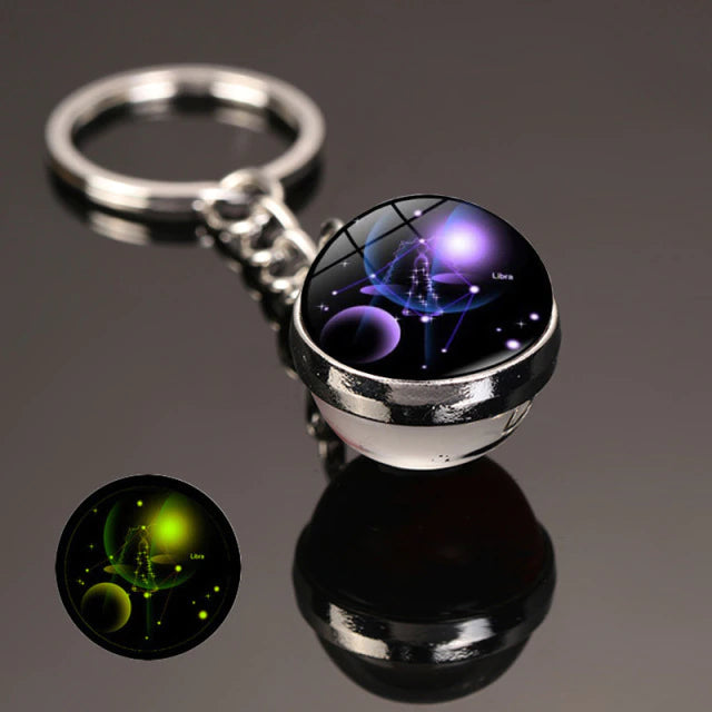 The zodiac signs Luminous  Key Chain  علاقة مفاتيح مضيئة بعلامات أبراج الفلك