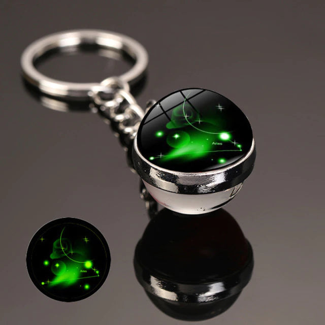 The zodiac signs Luminous  Key Chain  علاقة مفاتيح مضيئة بعلامات أبراج الفلك