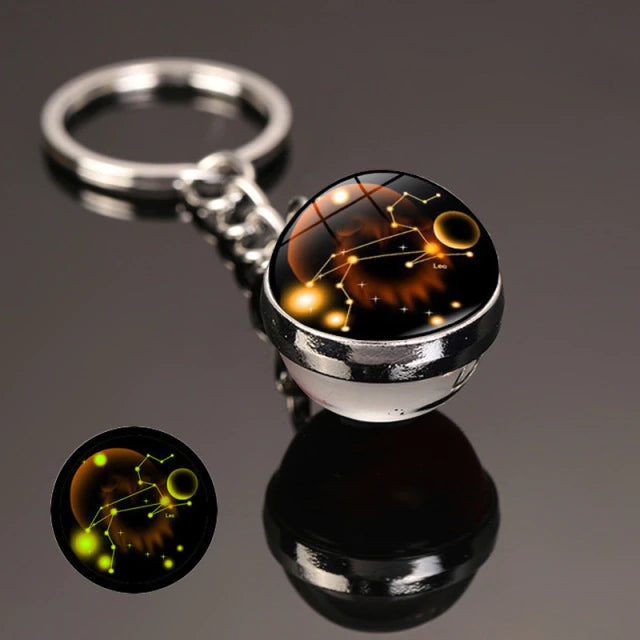 The zodiac signs Luminous  Key Chain  علاقة مفاتيح مضيئة بعلامات أبراج الفلك