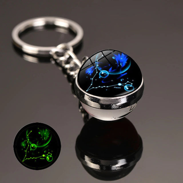The zodiac signs Luminous  Key Chain  علاقة مفاتيح مضيئة بعلامات أبراج الفلك