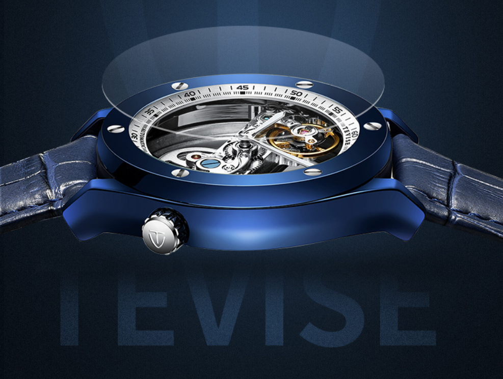 Tevise005 Transparent Hollow Mechanical Watches