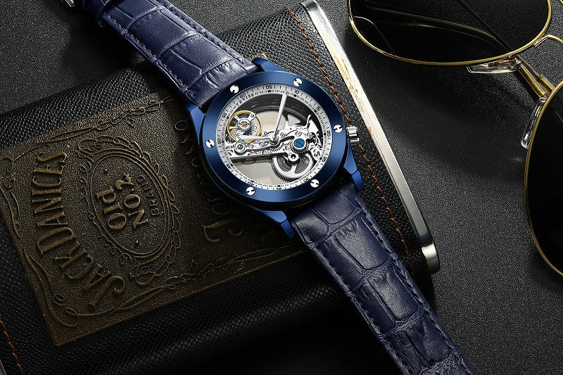 Tevise005 Transparent Hollow Mechanical Watches