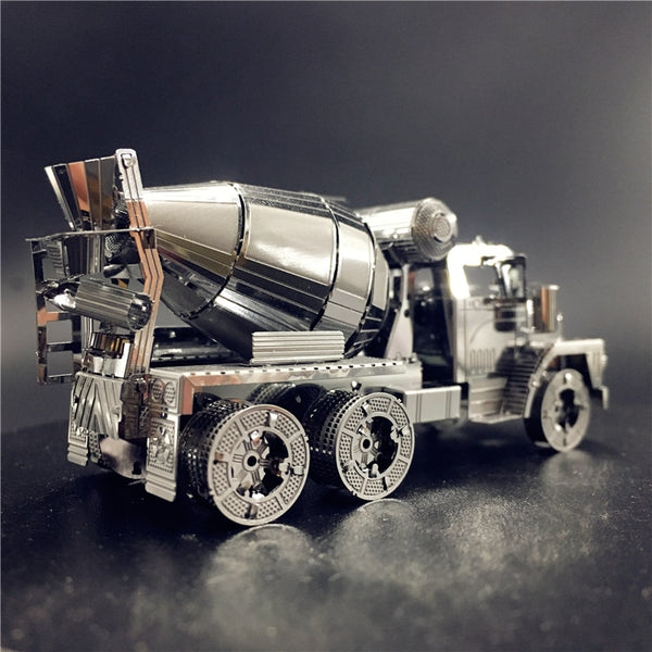 MMZ MODEL NANYUAN 3D Metal model kit CEMENT MIXER Engineering vehicle Assembly Model DIY 3D Laser Cut Model puzzle toy for adult