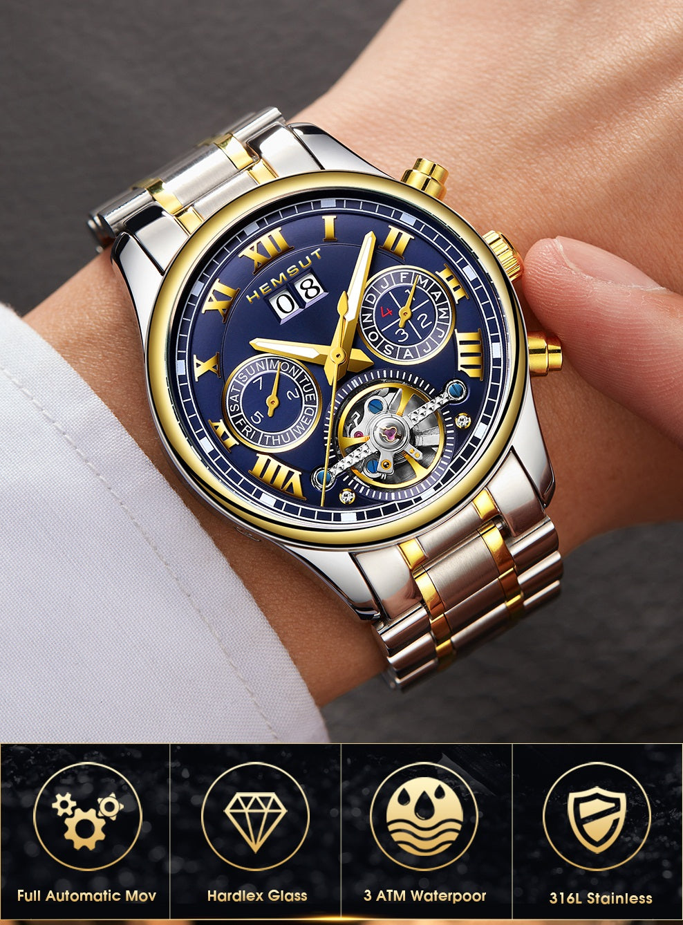 Hemsut.08 Automatic Watch ساعة هيمسوت الأوتوماتيكية