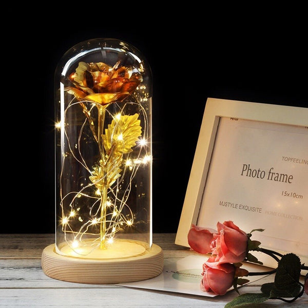 Beauty And The Beast Rose In A Glass