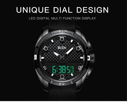 Bide.02 LED Dual Display Shock Rubber watch