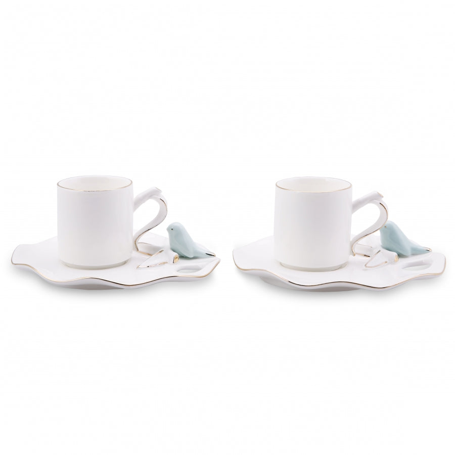 Karaca Lucca Birds Set of 4 Coffee Cups