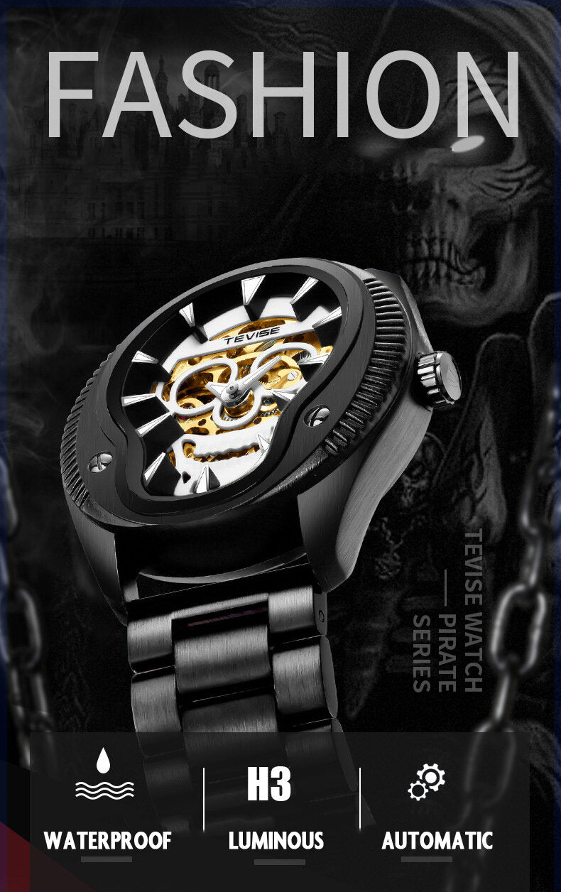 Tevise004 Skull 3D Sculpture Mechanical Watches