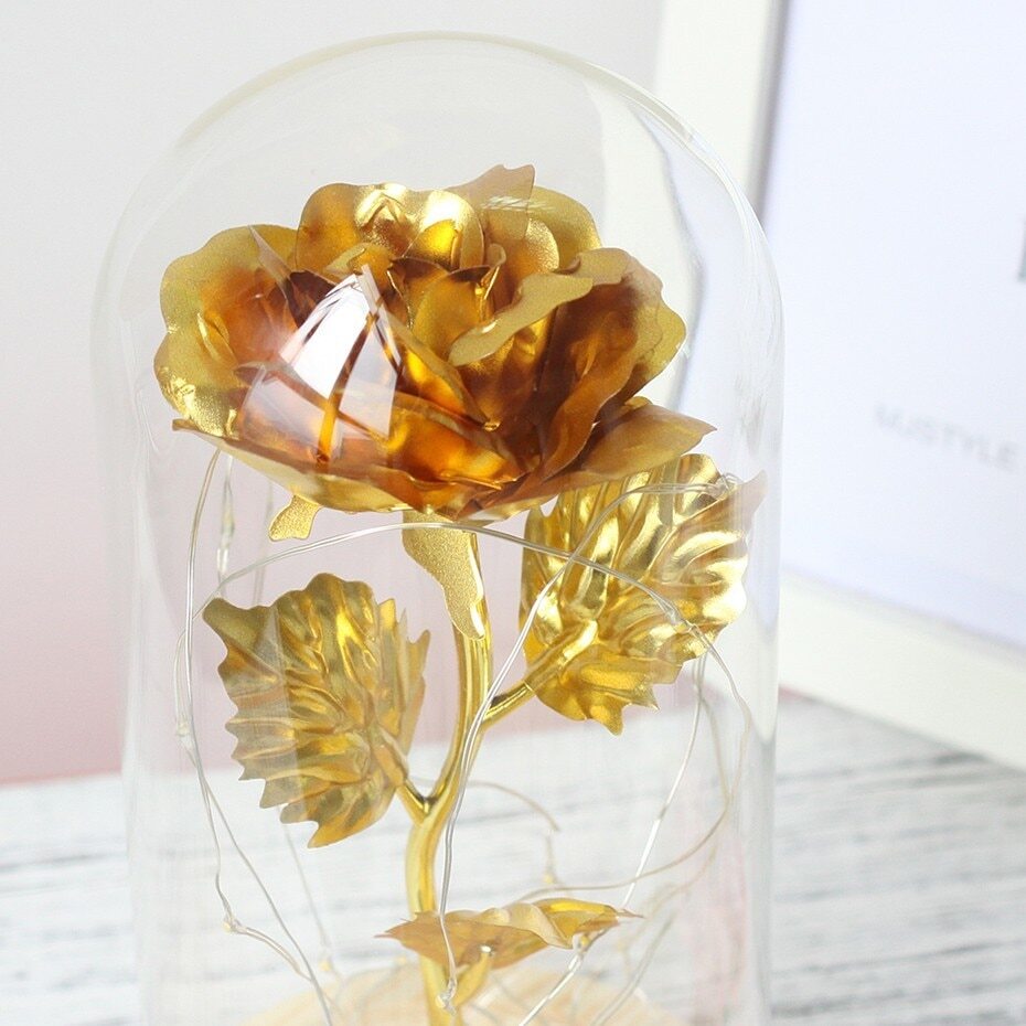 Beauty And The Beast Rose In A Glass