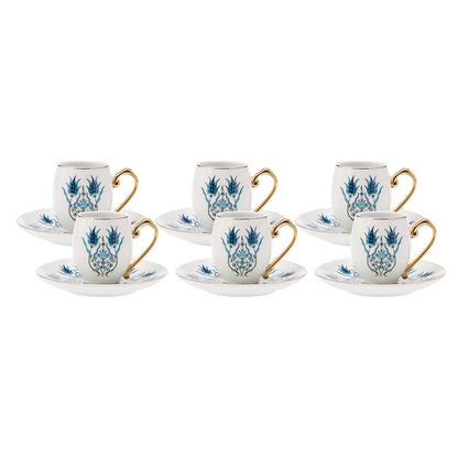 Karaca Iznik Set of 6 Coffee Cups