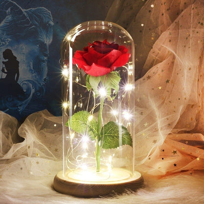 Beauty And The Beast Rose In A Glass