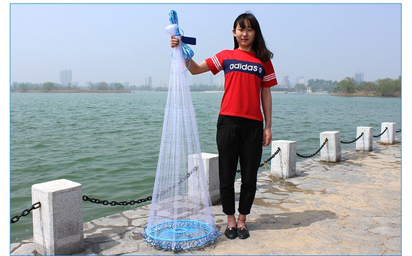 Fly Fishing Net Throwing Hand شبكة صيد