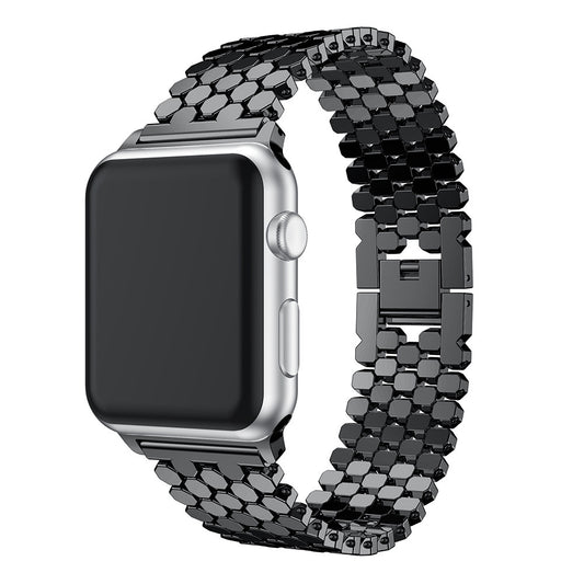 Fish-scale Pattern Stainless Steel Bracelet for Apple Watch (Apple Bracelet.01) سوار ساعة آبل