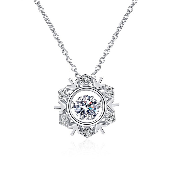 Moissanite Special Simulated Diamond Necklace S925 M5 سلسلة الماس  من فضة ستيرلنج ٩٢٥