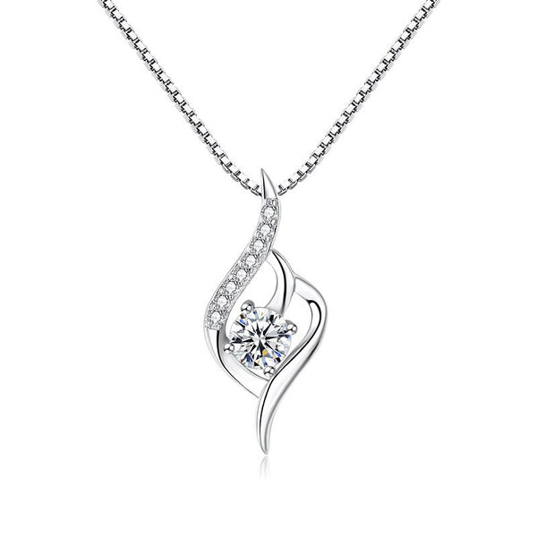 Moissanite Special Simulated Diamond Necklace S925 M5 سلسلة الماس  من فضة ستيرلنج ٩٢٥