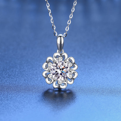 Moissanite Special Simulated Diamond Necklace S925 M6 سلسلة الماس  من فضة ستيرلنج ٩٢٥