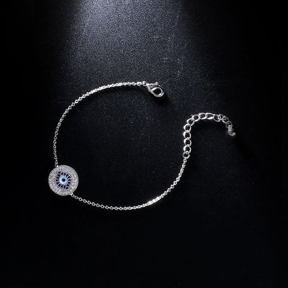 Silver plated Turkey Evil Eye Bracelet