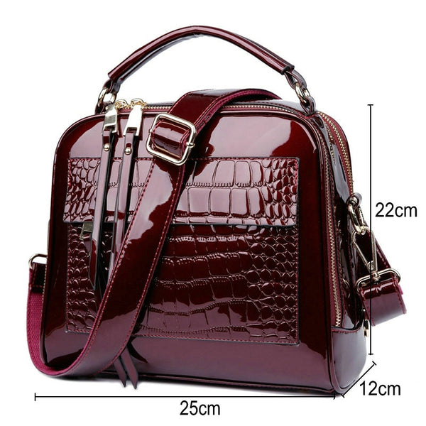 Women Leather Handbag0017 حقيبة الجلد الأصلية