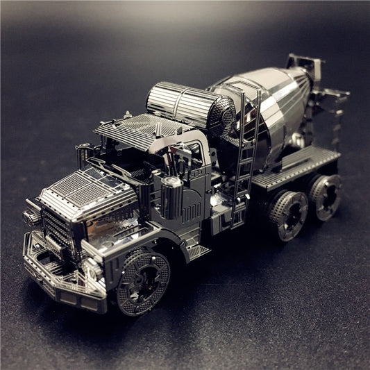 MMZ MODEL NANYUAN 3D Metal model kit CEMENT MIXER Engineering vehicle Assembly Model DIY 3D Laser Cut Model puzzle toy for adult