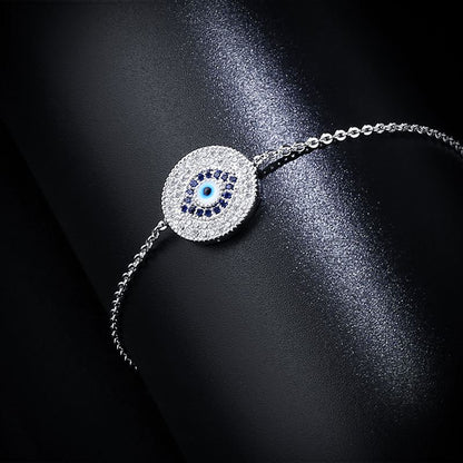 Silver plated Turkey Evil Eye Bracelet