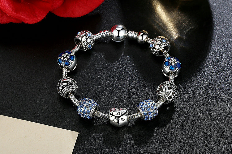 Silver Charm Bracelet & Bangle