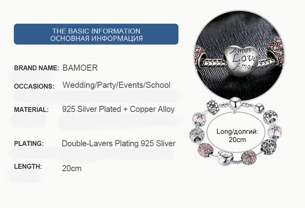 Silver Charm Bracelet & Bangle