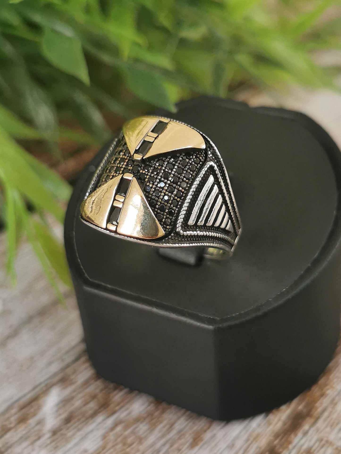 خواتم فضة٩٢٥ رجالي مميزة وأنيقة - Men's Ring.04‎