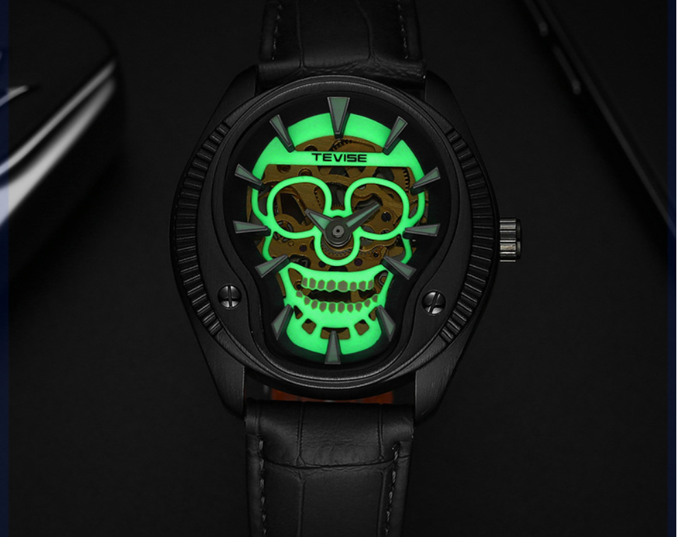 Tevise004 Skull 3D Sculpture Mechanical Watches