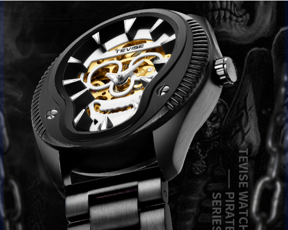 Tevise004 Skull 3D Sculpture Mechanical Watches