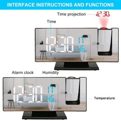 LED 3D Mirror Clock Display