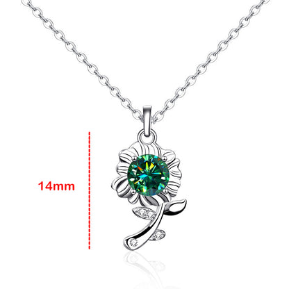 Moissanite Special Simulated Diamond Necklace S925 M5 سلسلة الماس  من فضة ستيرلنج ٩٢٥