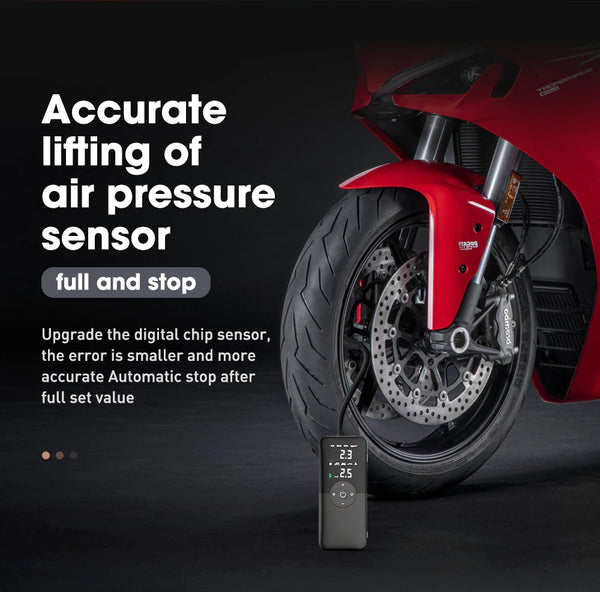 Digital Air Pump Tire Inflatorجهاز نفخ الاطارات الاتوماتيكي