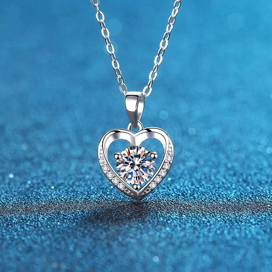 Moissanite Special Simulated Diamond Necklace S925 M6 سلسلة الماس  من فضة ستيرلنج ٩٢٥