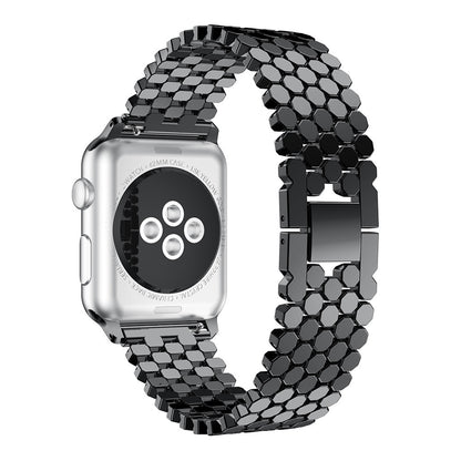 Fish-scale Pattern Stainless Steel Bracelet for Apple Watch (Apple Bracelet.01) سوار ساعة آبل