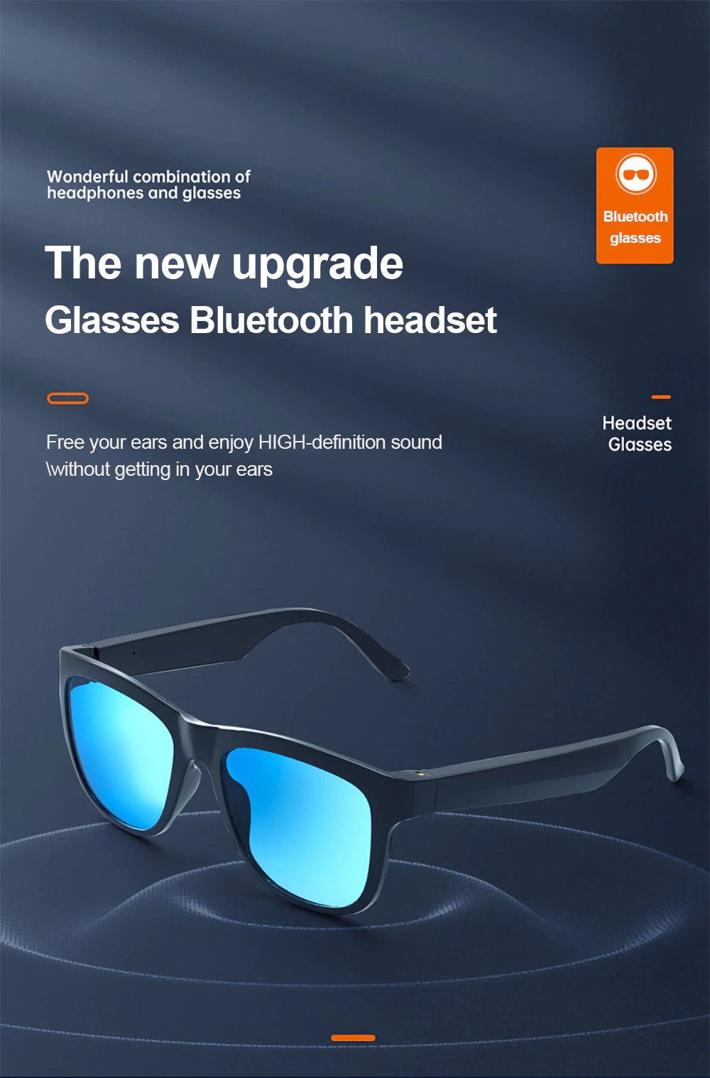 True Wireless Bluetooth Sunglasses