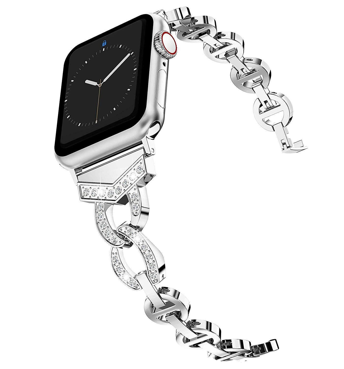 Ladies Diamond Strap for Apple Watch (Apple Bracelet.03)  سوار ساعة آبل