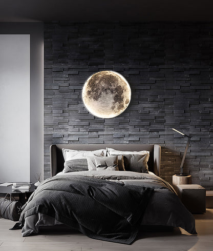 Modern Moon Indoor LED Wall Lamp