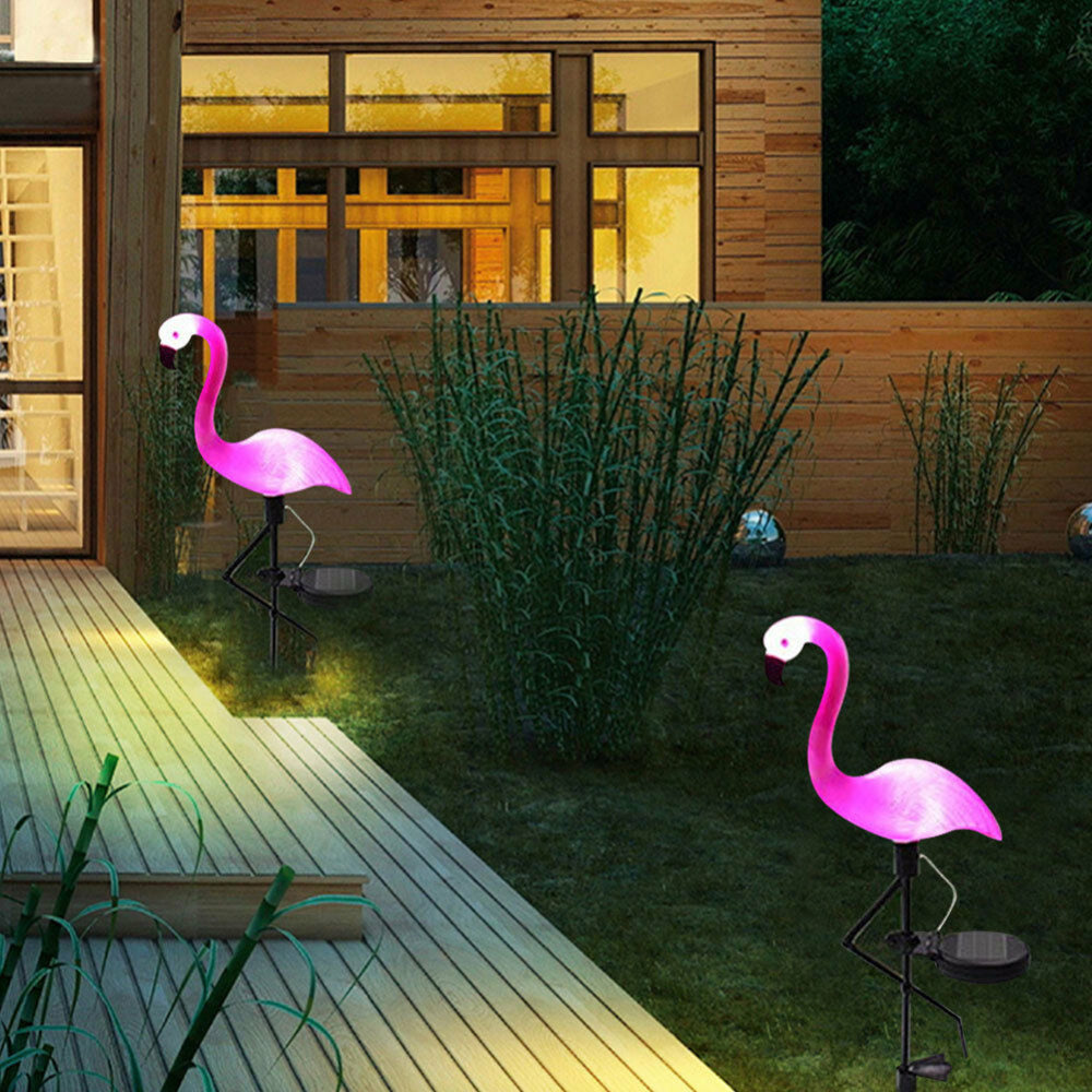 Waterproof Flamingo Solar Lamp