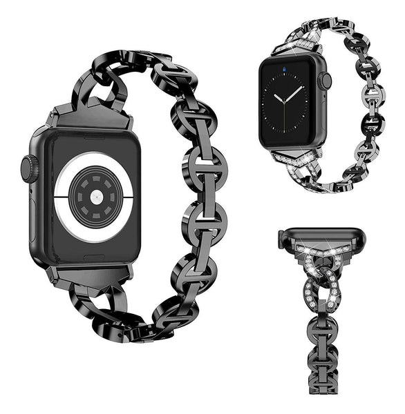 Ladies Diamond Strap for Apple Watch (Apple Bracelet.03)  سوار ساعة آبل